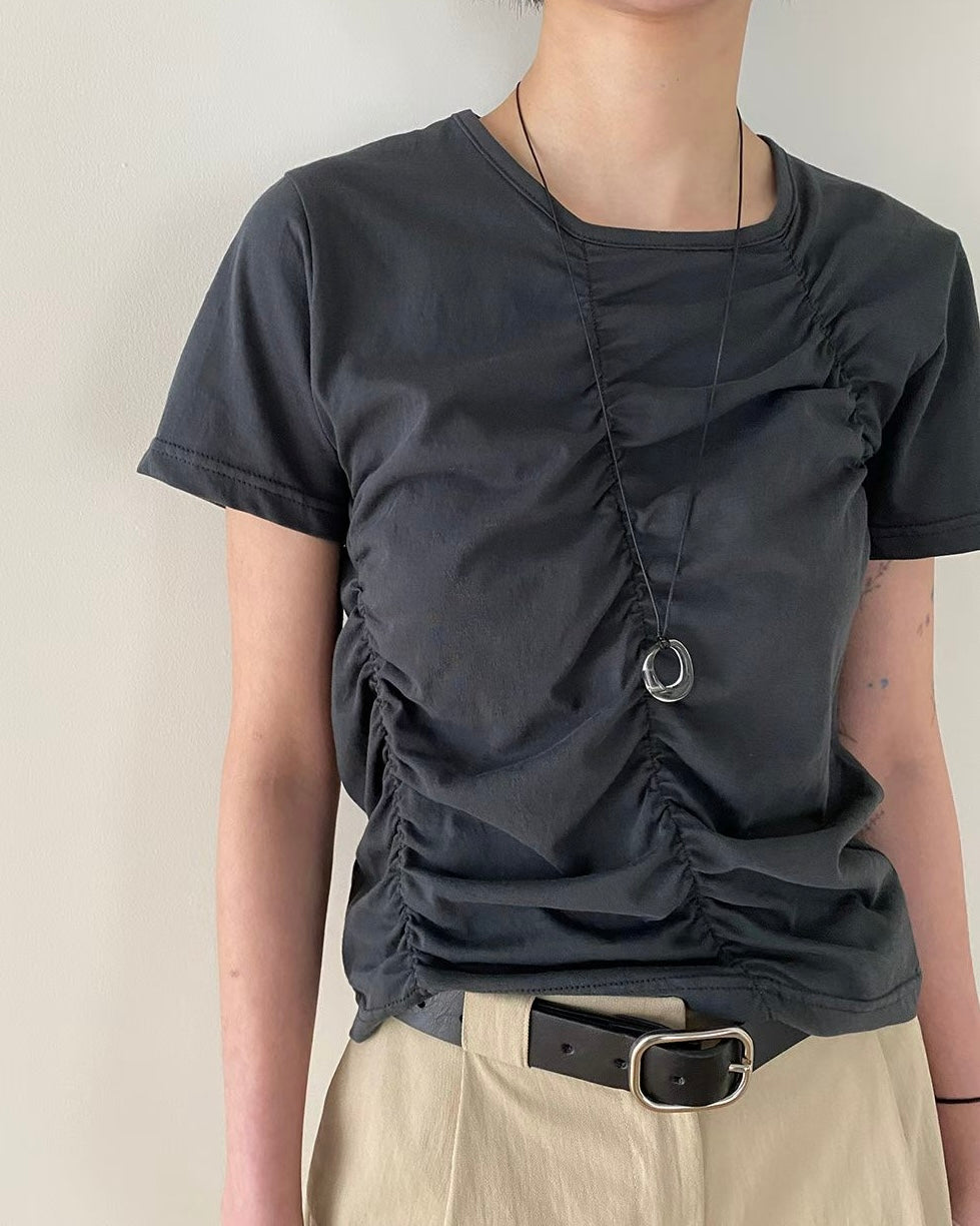 TP585 Embossed Tee - Green | Beige | Charcoal