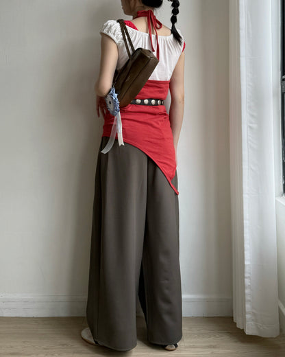 VT285 Flat Off Vest - White | Gray | Red