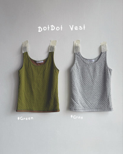 VT286 DotDot Vest - Green | Gray