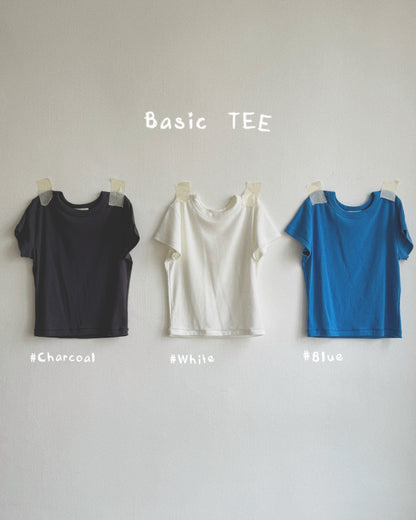 TP592 Basic TEE - White | Blue | Orange | Charcoal