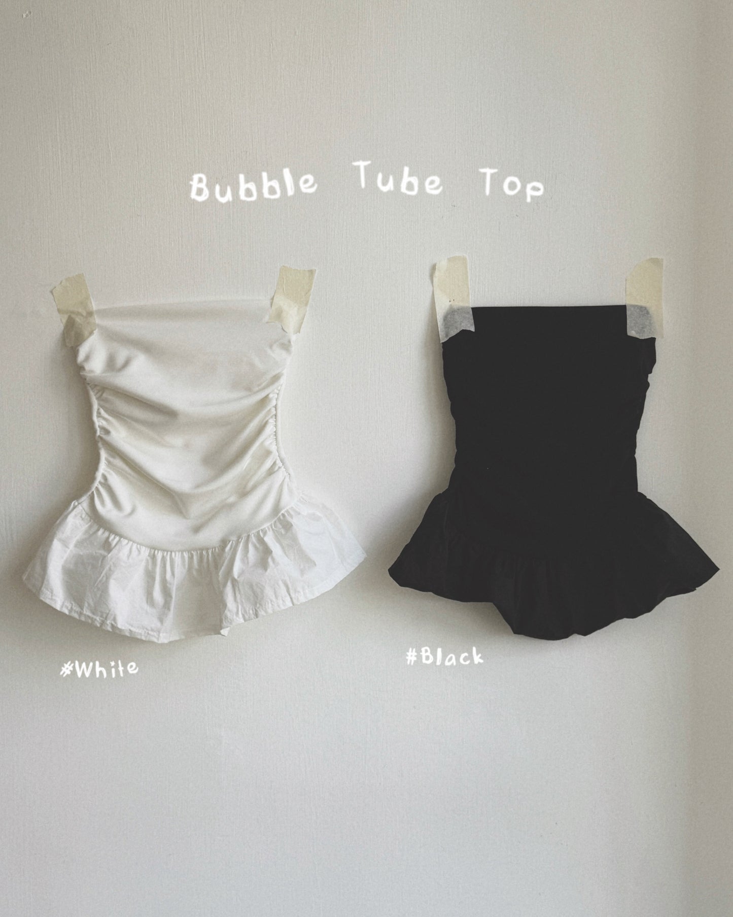TP593 Bubble Tube Top - White | Black | Gray