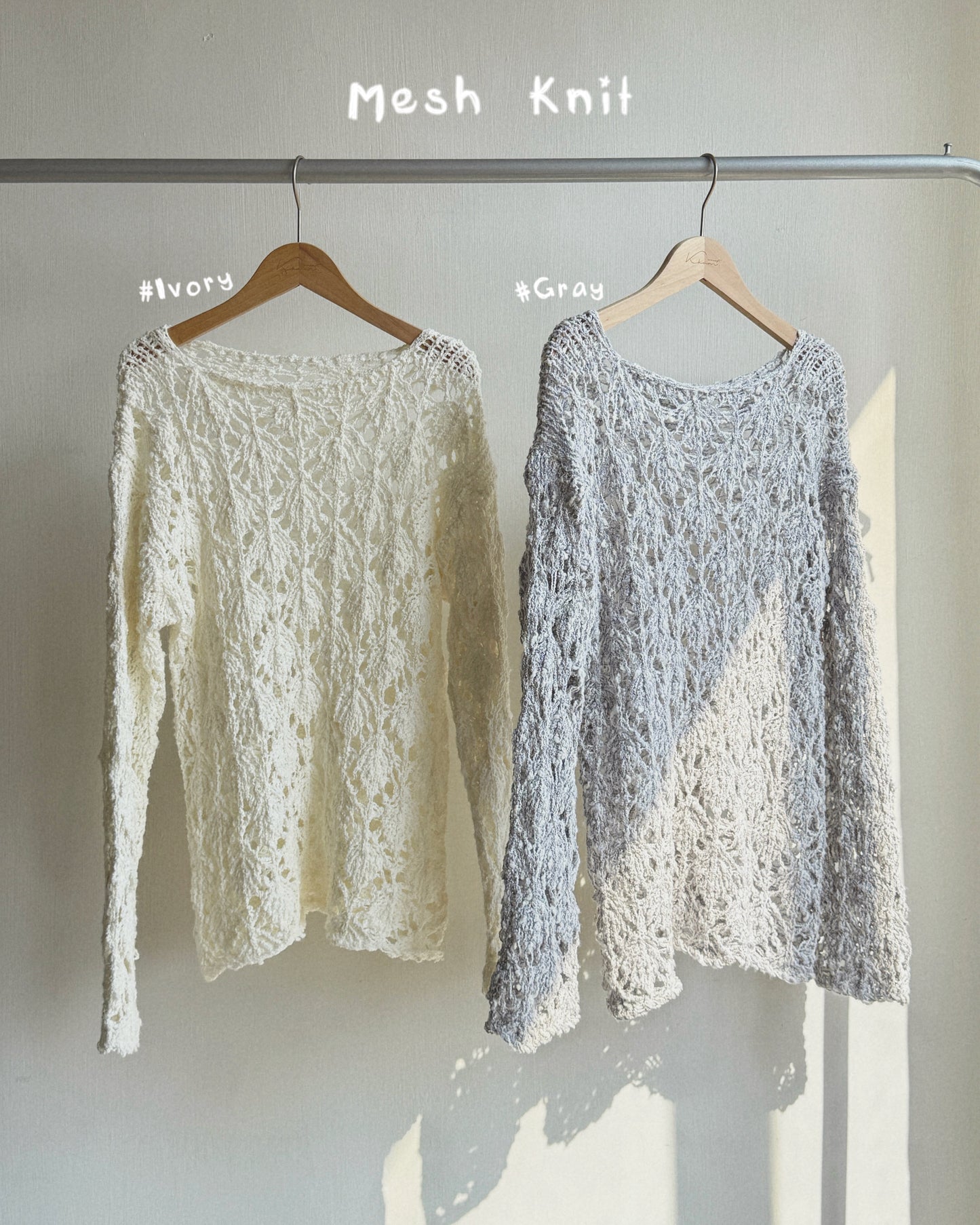 TP572 Mesh Knit - Ivory | Gray