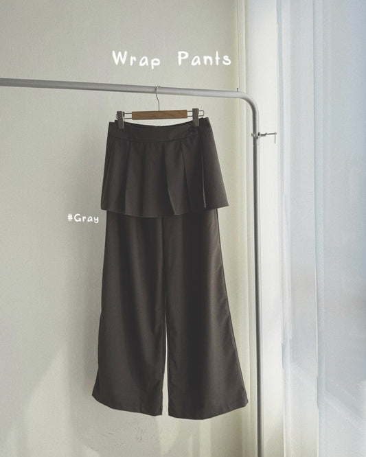 PT080 Wrap Pants - Khaki | Black