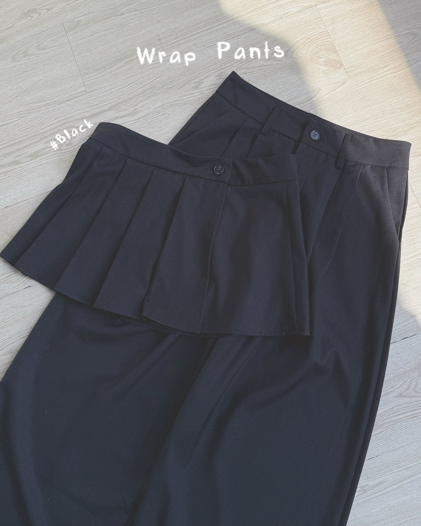 PT080 Wrap Pants - Khaki | Black