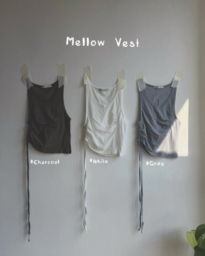 VT278 Mellow Vest - White | Blue | Charcoal