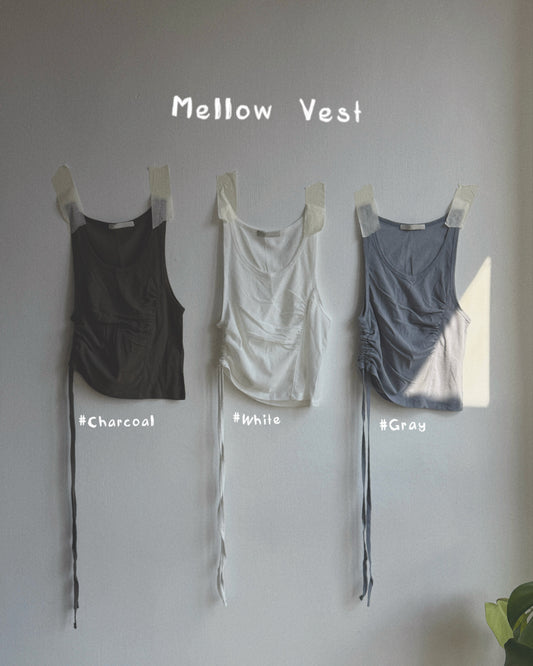 VT278 Mellow Vest - White | Blue | Charcoal