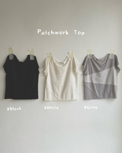 TP600 Patchwork Top - White | Gray | Black