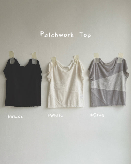 TP600 Patchwork Top - White | Gray | Black
