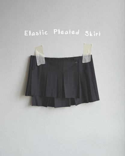 SK216 Elastic Pleated Skirt