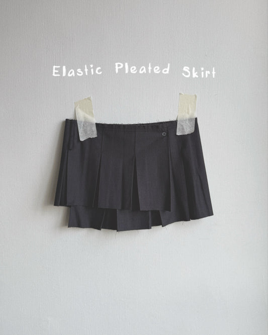 SK216 Elastic Pleated Skirt
