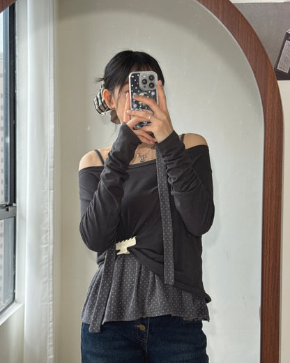 (~3/11🛎️新品優惠) VT338 DotDot Tie Vest - Gray | Black