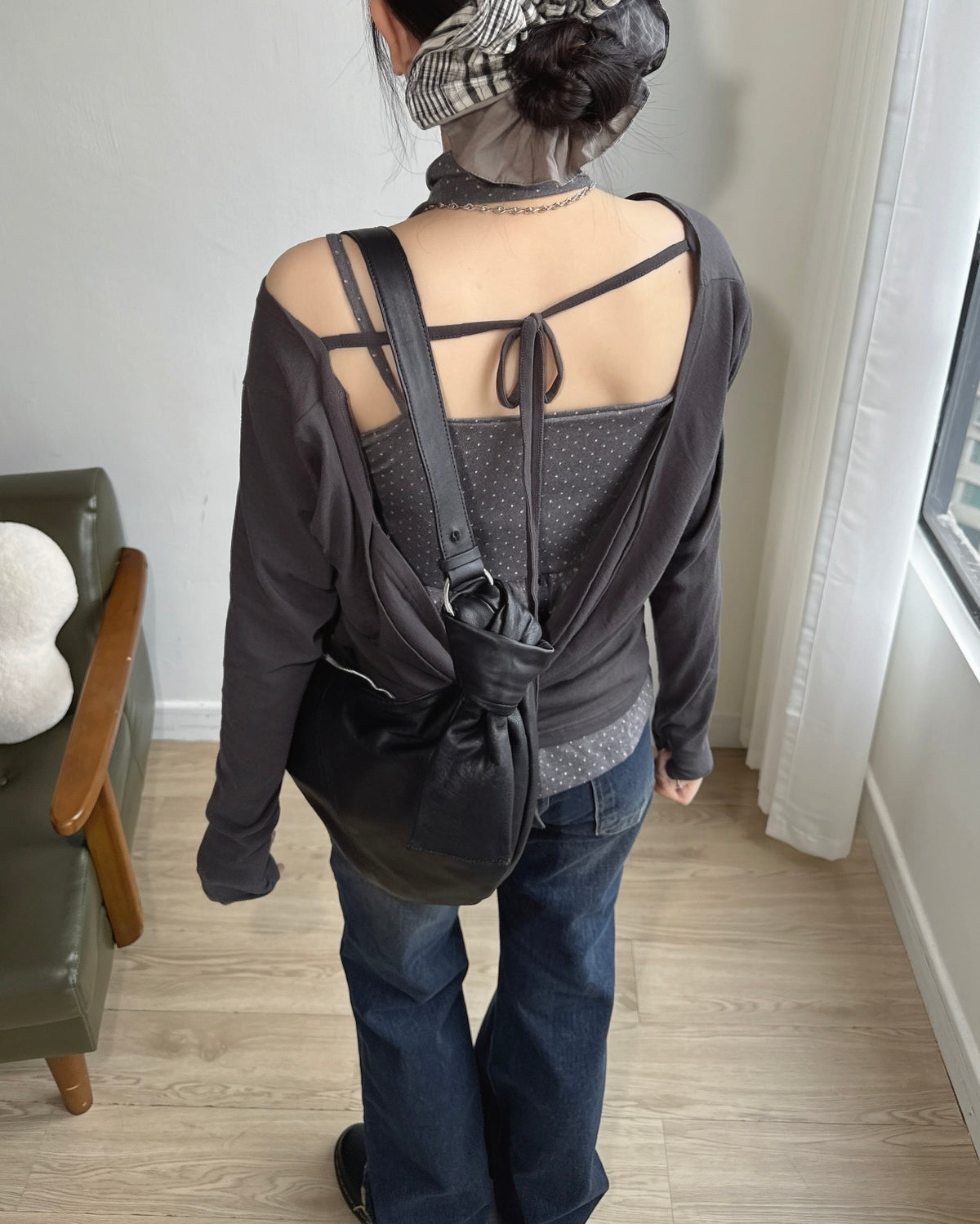 (~3/11🛎️新品優惠) TP625 Open Back Tee - White | Gray | Charcoal