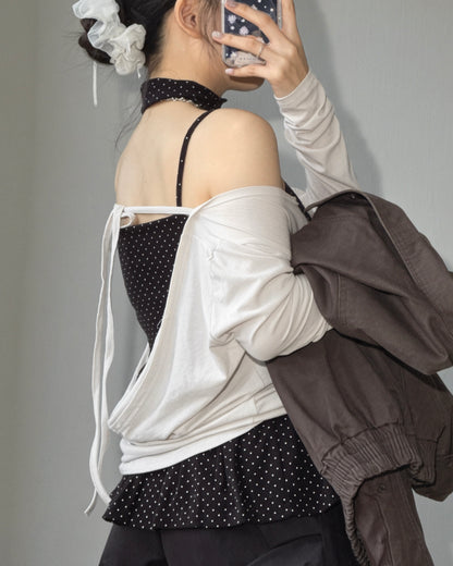 (~3/11🛎️新品優惠) VT338 DotDot Tie Vest - Gray | Black