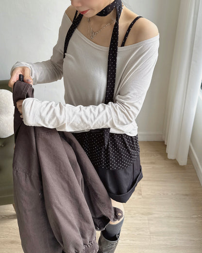 (~3/11🛎️新品優惠) VT338 DotDot Tie Vest - Gray | Black