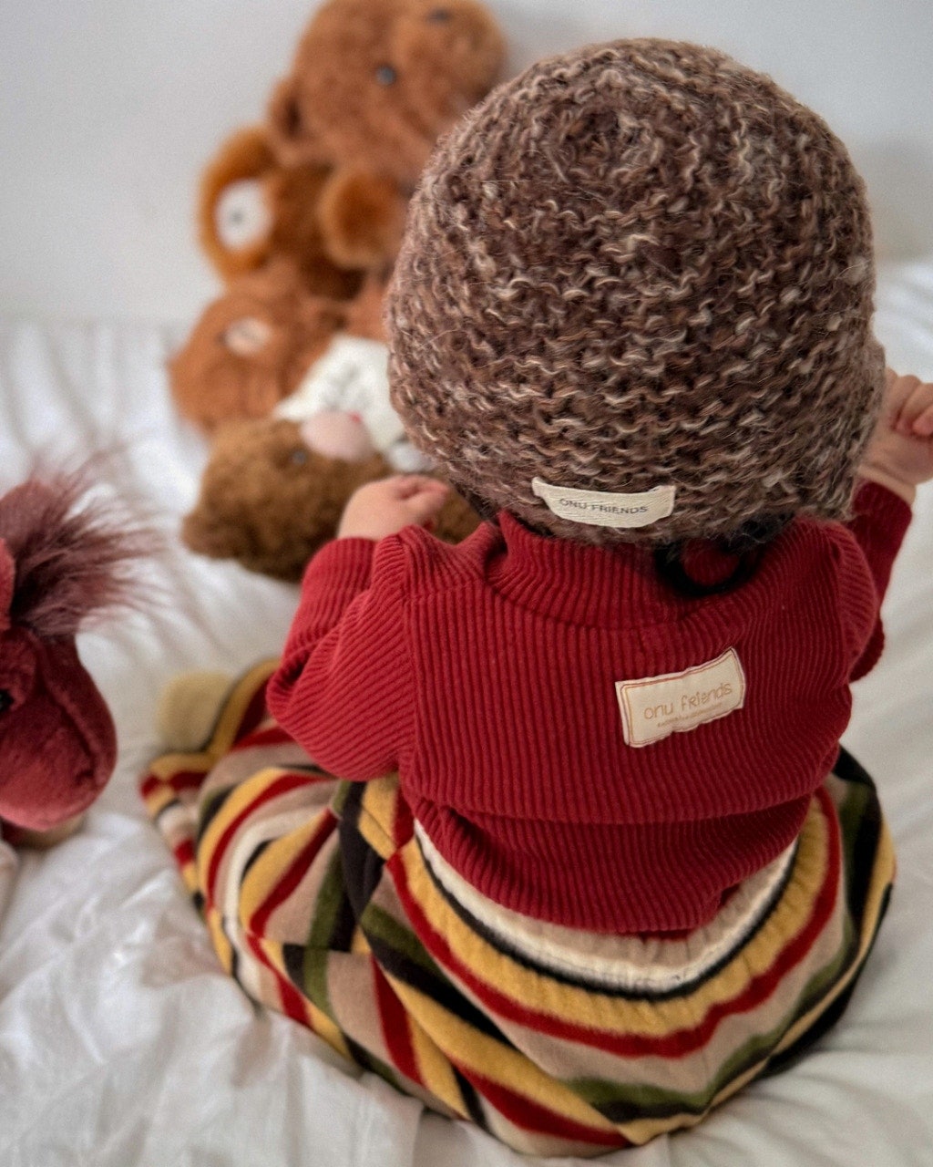 🍪KIDS 羅紋半高領上衣 - Ivory | Mustard |Mocha | Red | Charcoal