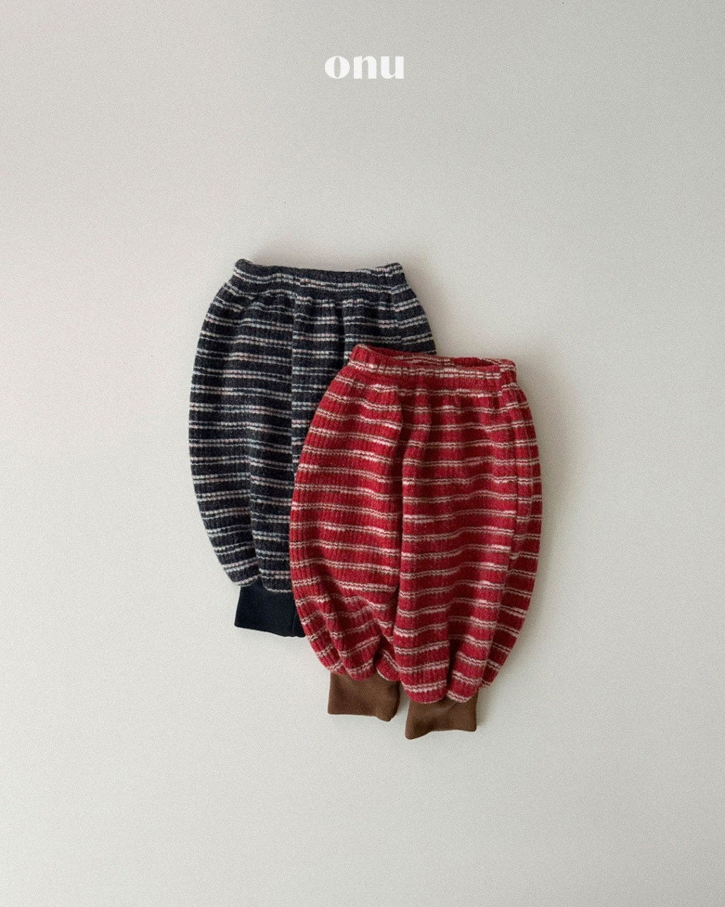 🍪KIDS  間條蓬蓬長褲 - Red | Navy