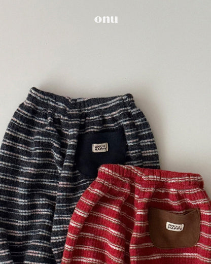 🍪KIDS  間條蓬蓬長褲 - Red | Navy