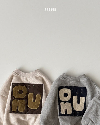 🍪KIDS 貼布衛衣 - Oatmeal | Gray
