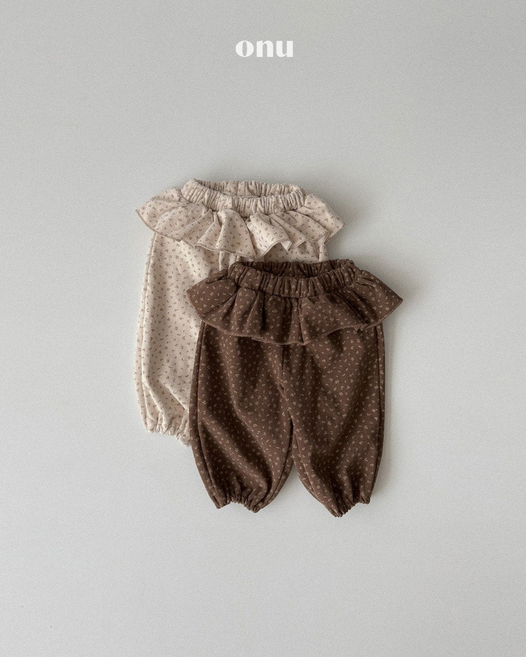 🍪KIDS 雪花燈籠褲 - Beige | Brown