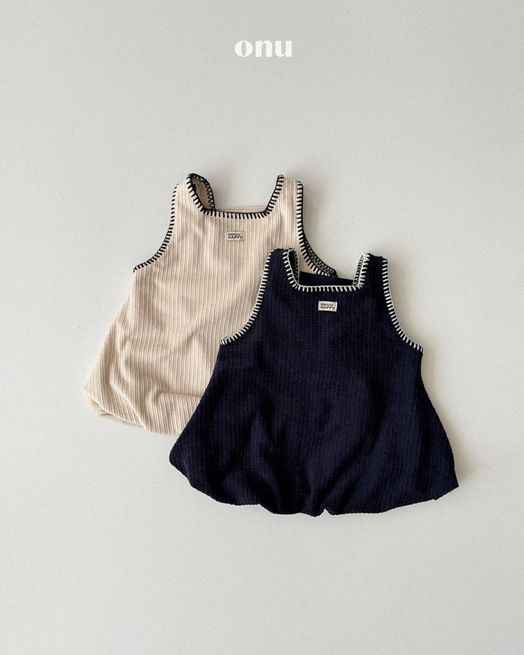 🍪KIDS 氣球洋裝 - Ivory | Navy