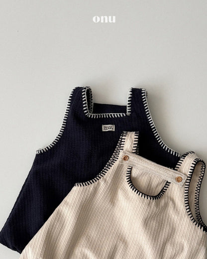 🍪KIDS 氣球洋裝 - Ivory | Navy