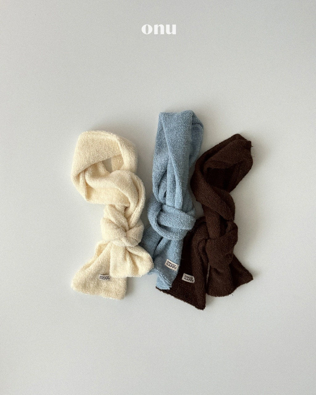 🍪KIDS 保暖圍巾 - Sky Blue | Ivory | Brown