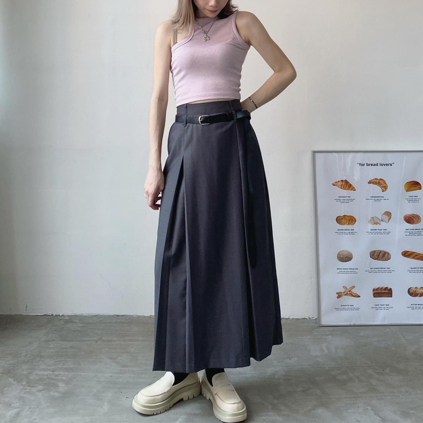 現貨 VT144 Unbal Lip Sleeveless - Pink | Brown |